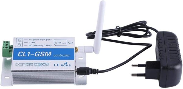 DEWIN Controlador de Interruptor, Controlador Remoto Inalámbrico Controlador Remoto Ireless gsm SMS Sistema de Seguridad Inteligente para el Hogar Interruptor CL1-GSM (EU Plug)