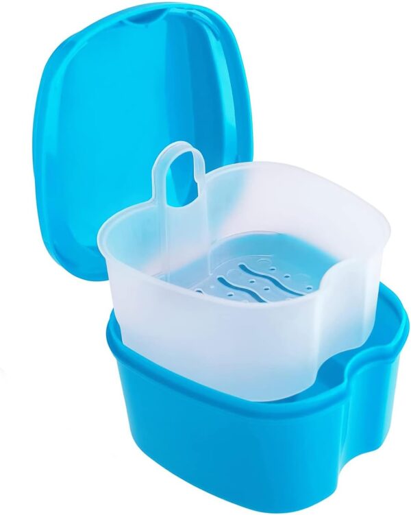Caja de Baño de Dentadura Dental,Funda Invisalign Caja de Retención Caja de Dentadura Postiza Dental Ortodoncia Dientes Falsos Contenedor de Almacenamiento Caja de Dentadura Postiza para Viajes