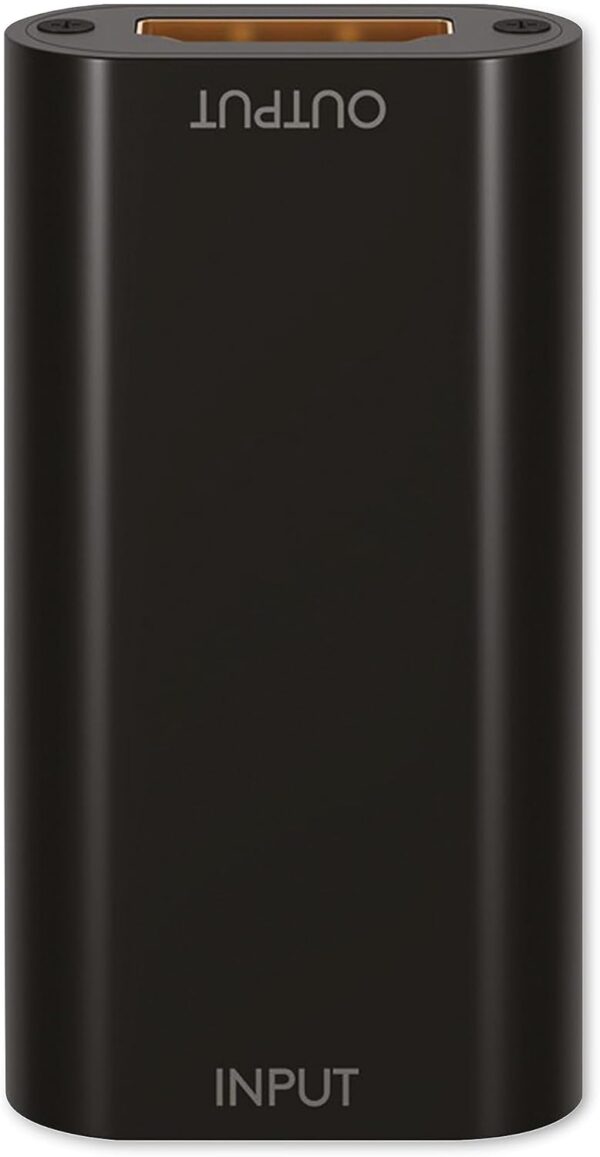 Goobay 58491 Amplificador de señal HDMI/repetidor 4K @30Hz - para Extender una conexión HDMI hasta 40m / Plano Carcasa Robusta de Aluminio/Negro - Image 5