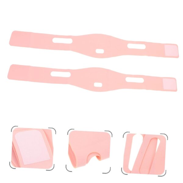 DOITOOL 4 Piezas Cinturon Ronquido Adulto Ronquidos Dejar De Roncar Rostro Correa De Barbilla Para Usuarios Conveniente Correa Para Roncar Mejilla Cómodo Tela Elástica Transpirable Hombre - Image 6