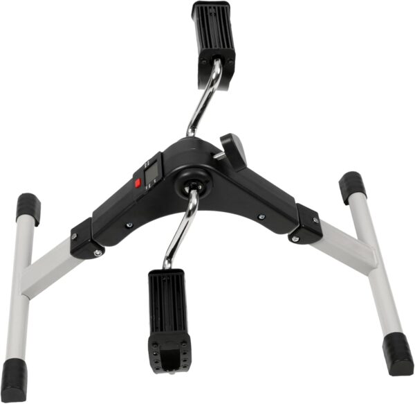 BESPORTBLE Paso a Paso Pedal Bicicleta Estática Plegable Bicicleta Debajo del Escritorio Vendedor Ambulante Ejercitador Plegable Mini Bicicleta De Edad Mediana Entrenador El Plastico Portátil