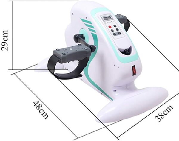 Sywlwxkq Ejercitador de Pedal eléctrico, Mini Bicicleta estática para Oficina, Equipo para el hogar, Pedal para piernas y Brazos, Fisioterapia electrónica y Bicicleta de rehabilitación, ent - Image 7