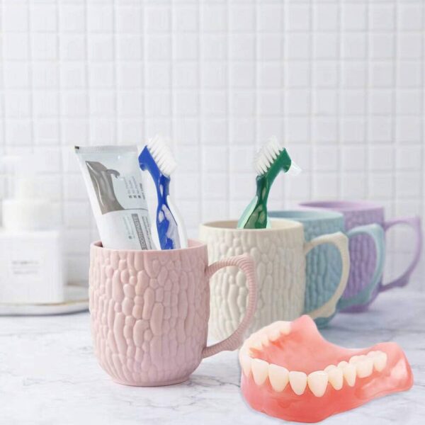 Cepillo de Dientes para Dentaduras Postizas, 3 Piezas Cepillo de Dientes Postizo, Cepillos de Dientes para Limpieza de Dentaduras, Cepillo de Dientes Cerdas para el Cuidado de Las Dentaduras - Image 6