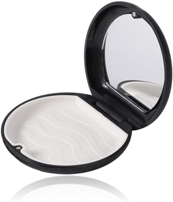 DDKY Caja para aparatos ortopédicos, Dental pod,Caja dentadura postiza,Caja portaespejos, con Espejo