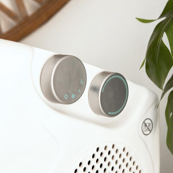 Cecotec Calefactor Eléctrico Bajo Consumo ReadyWarm 2000 Max Dual White. Termoventilador de 2000 W, Oscilación de 65º, 3 Modos, Termostato Regulable, Área de Cobertura 20 m2, Blanco - Image 6