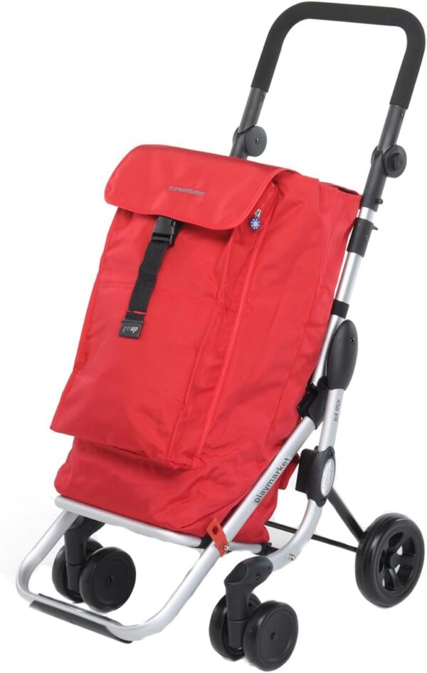 Foppapedretti Go Up Red 209 9702000300-Carrito de la Compra, Color Rojo, Compuesto, 110X40X48 cm