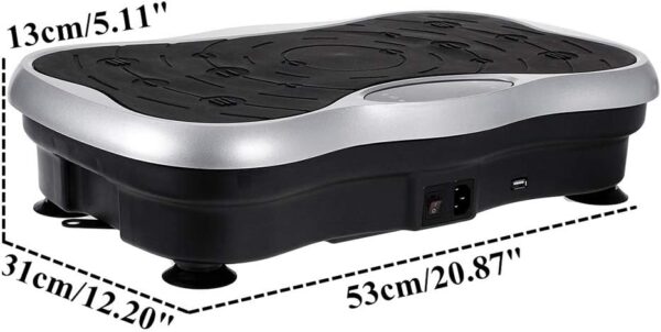 WSHA Máquinas de Plataforma de vibración de 150 kg / 330 Libras, Entrenador de Ejercicios de Placa de vibración con Bandas de Resistencia, para Entrenamiento en casa - Image 6