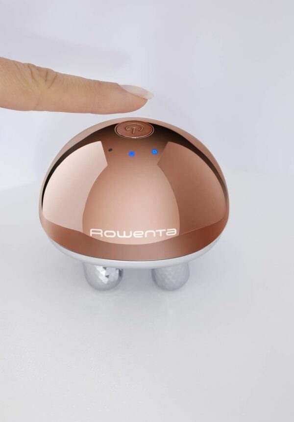 Rowenta Masajeador facial antiedad LV6020 Masajeador facial antiedad, vibraciones suaves, uso diario, reduce arrugas y líneas de expresión, piel joven, fresca y radiante, potencia efecto crema - Image 5