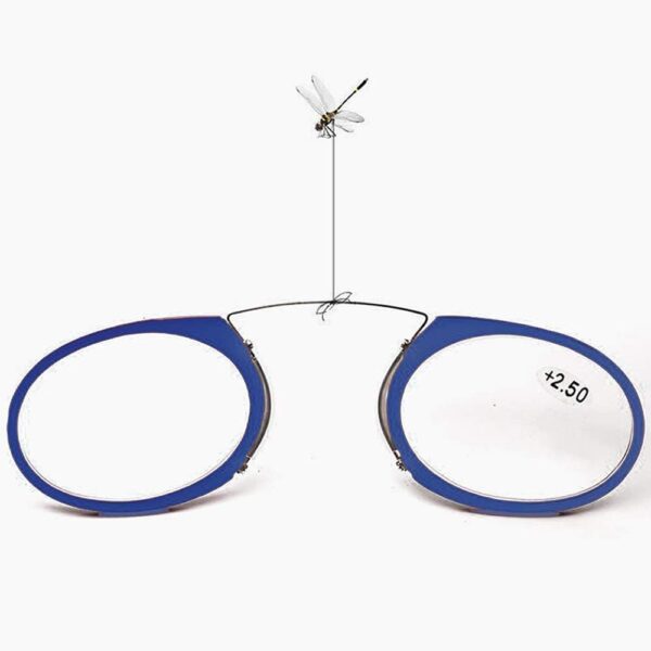 MMOWW Gafas de lectura unisex dise?o de nariz de clip gafas de lectura portátiles dise?o antideslizante gafas de lectura compactas(azul,+2.0) - Image 7