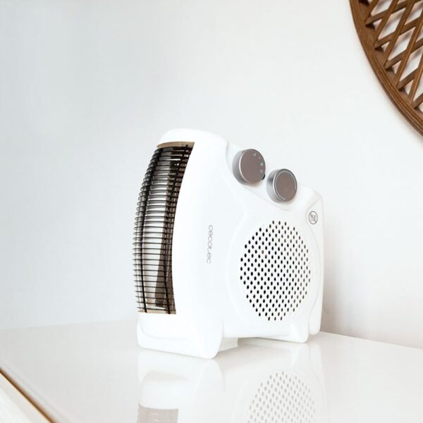 Cecotec Calefactor Eléctrico Bajo Consumo ReadyWarm 2000 Max Dual White. Termoventilador de 2000 W, Oscilación de 65º, 3 Modos, Termostato Regulable, Área de Cobertura 20 m2, Blanco - Image 9