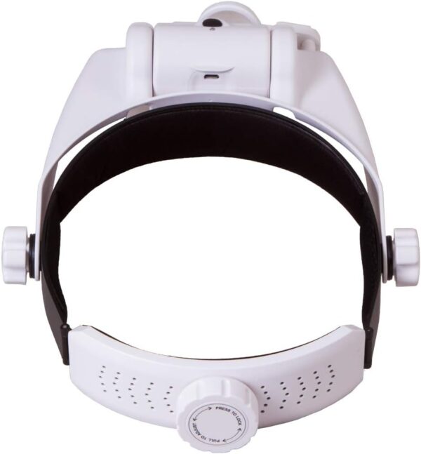 Levenhuk Zeno Vizor HR2 Lupa Frontal Recargable a Manos Libres con Luz y 3 Lentes Combinables con Aumento de 1,5X, 2X y 8X - Image 5
