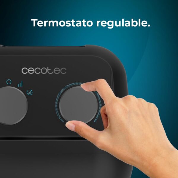 Cecotec Calefactor Cerámico de Sobremesa ReadyWarm 1500 Max Ceramic Rotate, 1500 W, Oscilación, Termostato Regulable y 3 Modos de Funcionamiento, Área de Cobertura de 15m2 - Image 8