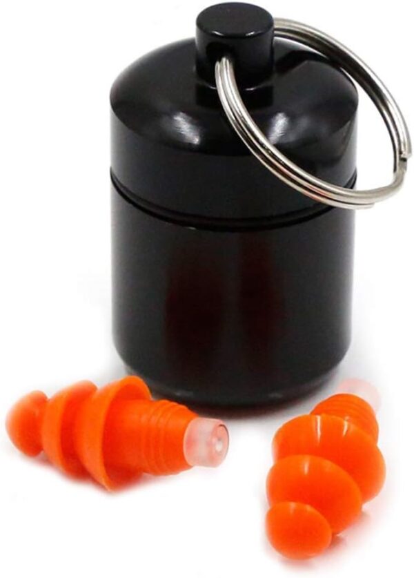 FUXIU, Llavero botella tapones para los oídos, contenedor de almacenamiento portátil, dispensador de medicamentos para viajes, tapones para los oídos - Image 6