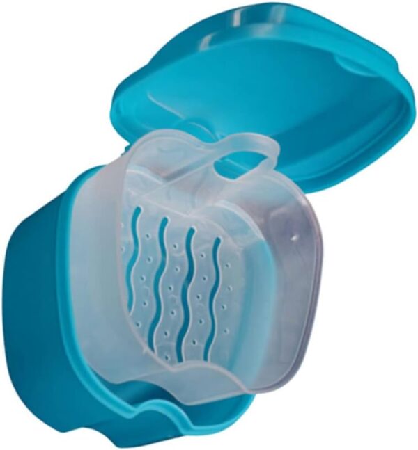 HAPINARY 2 Piezas Retenedor De Prótesis Cepillo Para Dentaduras Postizas Accesorio De Estuche Para Dentaduras Postizas Soporte Para Postiza Taza Para Postiza - Image 4