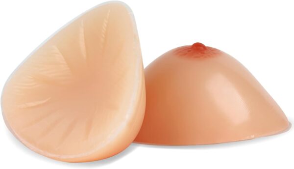 Vollence Un par de Formas de Senos de Silicona en Triángulo, Senos Falsos de Gel de Silicona para Prótesis de Mastectomía, Crossdressers, Inserciones Potenciadoras de Sujetador para Transgénero - Image 3