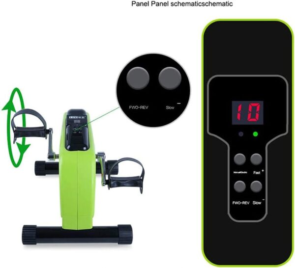 LUNEZY Ejercitador de Pedal eléctrico médico, para Ejercicios de recuperación de piernas, Brazos y Rodillas, Bicicleta de Ejercicio y ejercitador de Pedales para discapacitados y Ancianos - Image 6