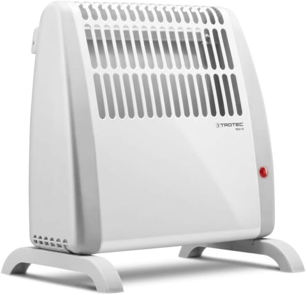 TROTEC Calefactor eléctrico TCH 1 E, 450 W, Termostato, Anti Sobrecalentamiento, Control Antihielo, Silencioso, Portátil, Compacto, para Habitaciones de hasta 10 m²/25 m³, Blanco, Oficina, Hogar
