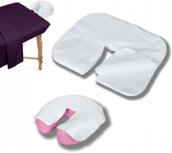 LALILL Almohadillas desechables para camilla de masaje 100 piezas - almohadilla facial de masaje 36x29 cm - accesorios para camillas de masaje - almohadillas faciales para camillas de cosmética - Image 5