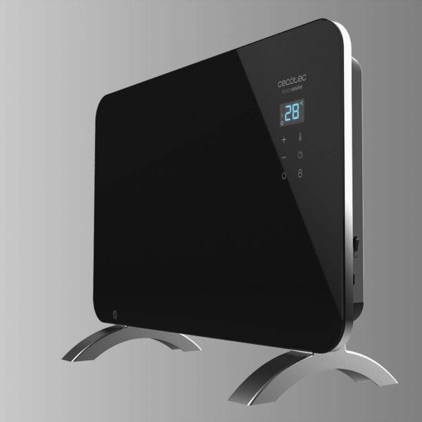 Cecotec Radiador Eléctrico Bajo Consumo Ready Warm 6670 Crystal Connection Con Wifi, 1000 W, Termostato Regulable, Temporizador, Soporte de pie, Protección sobrecalentamiento, Silencioso, Negro - Image 5