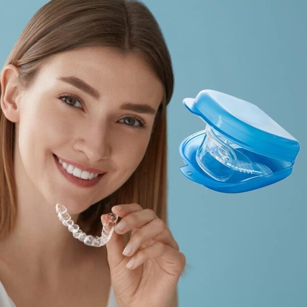 Caja Dentadura Postiza,Caja para aparatos de Ortodoncia,Caja de Retenedor Caja de Almacenamiento de dentadura,con cepillo para limpieza de dentaduras postizas - Image 5