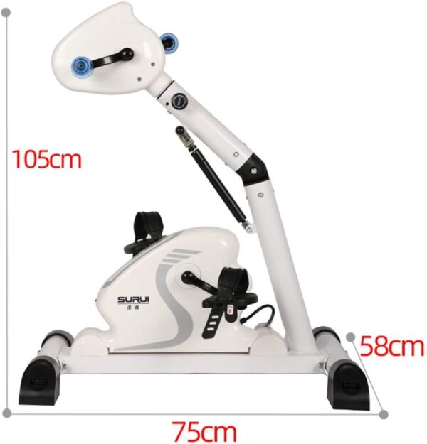 LOPZUQLY Bicicleta estática reclinable con Resistencia, máquina de rehabilitación eléctrica, Bicicleta de Pedales para Interiores, Equipo de Fitness para Personas Mayores y Ancianos - Image 2