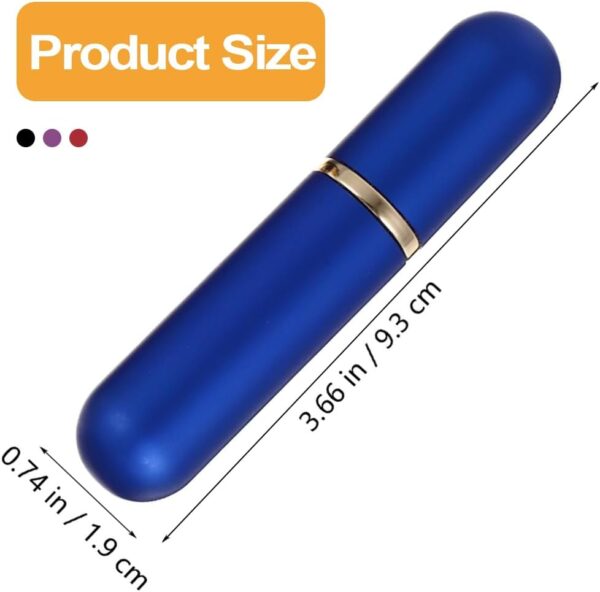 WBZOWRB 4 Piezas Inhalador Nasal, Inhaladores Nasales, Aluminio Buena Higroscopicidad Rellenables Para Aromaterapia Tubos De Aceite Esencial Varillas Vacías Aromáticas Con 4 Mechas De Algodón - Image 2