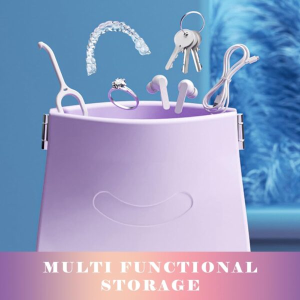 Zasjon Caja Dentadura Postiza de Silicona, Caja Ferula Dental con Agujero de Aire, Caja de Almacenamiento de Dentadura Caja Ortodoncia Dental con Cepillo de Limpieza - Image 4