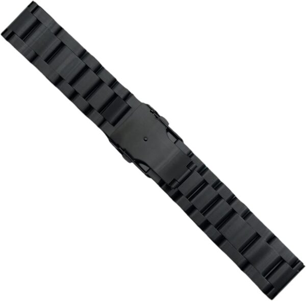 HIOPOIUYT Pulsera con cierre plegable para reloj inteligente de tres cuentas, correa de acero ajustable a prueba de sudor