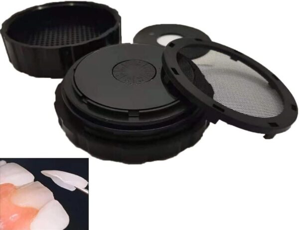 Caja De Limpieza De Dientes Falsos De Contenedores De Dentadura Postiza Caja De Baño De Dentadura Postiza Pretratamiento Patch Box De Almacenamiento De Dientes