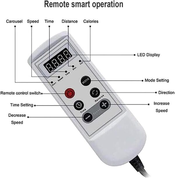 Ejercitador de pedal eléctrico,entrenador de piernas automático con 12 velocidades,bicicleta estática portátil con pedal con soporte doble, pantalla LCD, para entrenamiento en casa, gimnasio, oficina - Image 6