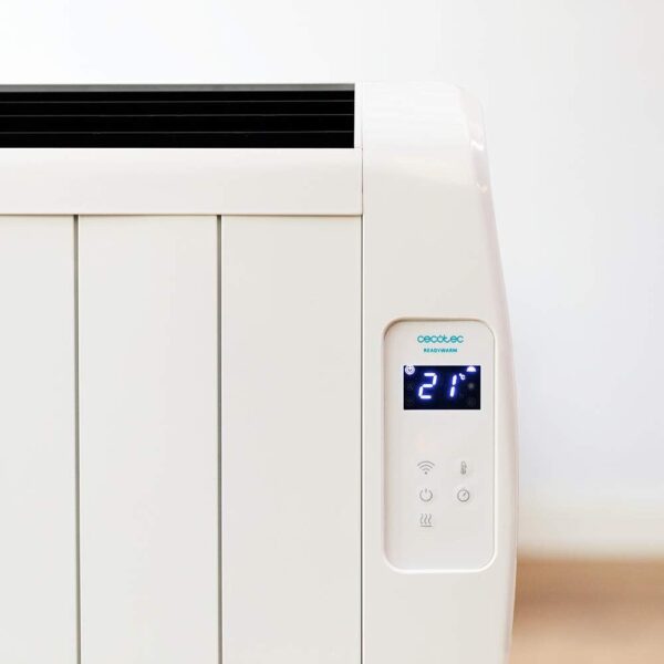 Cecotec Radiador Eléctrico Bajo Consumo Ready Warm 800 Thermal Connected. 4 Elementos, 600 W, De pared o pie, Temporizador, Mando a Distancia, Pantalla LCD, Control Wifi - Image 3