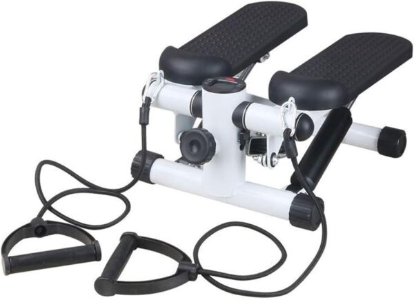 WENCY Fitness Mini Stepper Multi-Function Step Machine Equipo Deportivo Altura Ajustable con Bandas de Resistencia Duraderas Pantalla LED - Image 2