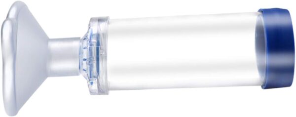 Free-Space Cámara de Aerosol para inhalador con indicador de respiración - Máscara de Silicona de Forma Redonda, Espaciador de asma para Gatos - Incluye 2 máscaras para un Mejor Ajuste - Image 2