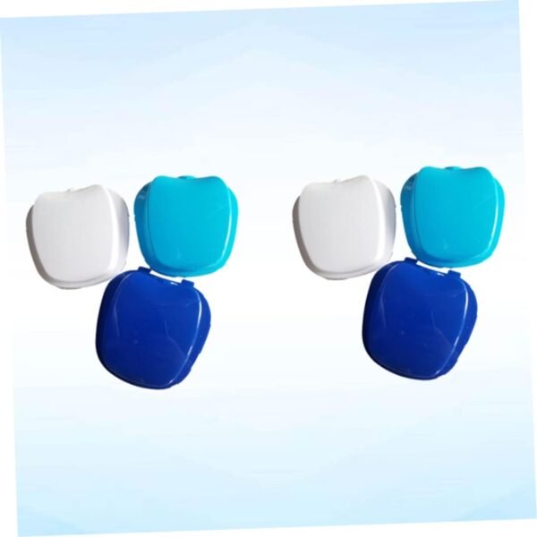 DOITOOL Caja De 2 Piezas Limpiador De Dentaduras Postizas Caso De Retención Entrenador De Mandíbula Kit De Reparación De Dentaduras Postizas Pegamento Dedicado Caja De Dentaduras Postizas - Image 3
