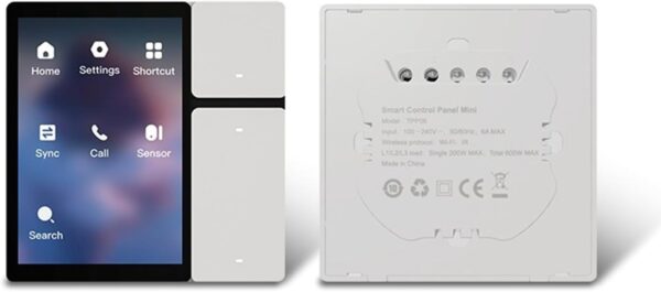 Panel de interruptores de pared inteligente WiFi de 8.9 cm, panel de control para automatización del hogar, pantalla LCD, control remoto - Image 6
