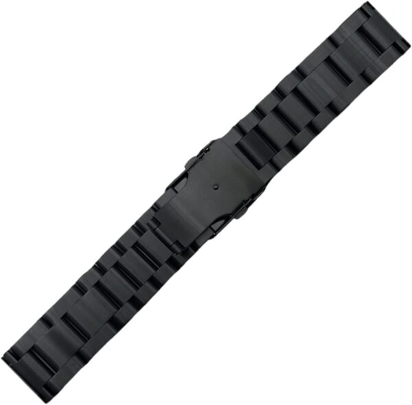 HIOPOIUYT Pulsera con cierre plegable para reloj inteligente de tres cuentas, correa de acero ajustable a prueba de sudor - Image 3