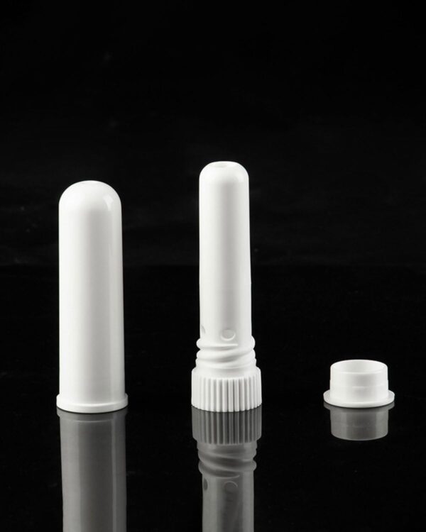HSIXHAF 20 pcs Tubos de Aceites Esenciales, Aromaterapia Vacía Tubos Inhaladores Nasales con Mecha,Inhalador Recargable para Aromaterapia, Blanco - Image 5