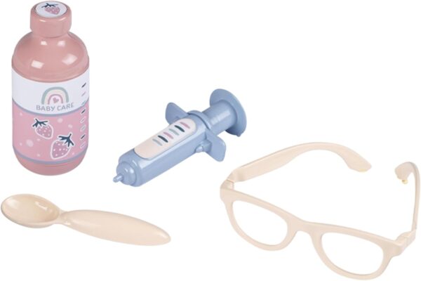 Smoby- Maletín Pediatra Baby Care- para el Cuidado de la Salud de Tus Muñecos, 19 Accesorios, Estetoscopio, Jeringuilla, Termómetro, Libreta, A Partir 3 años (7600240306), Exclusivo en Amazon - Image 7