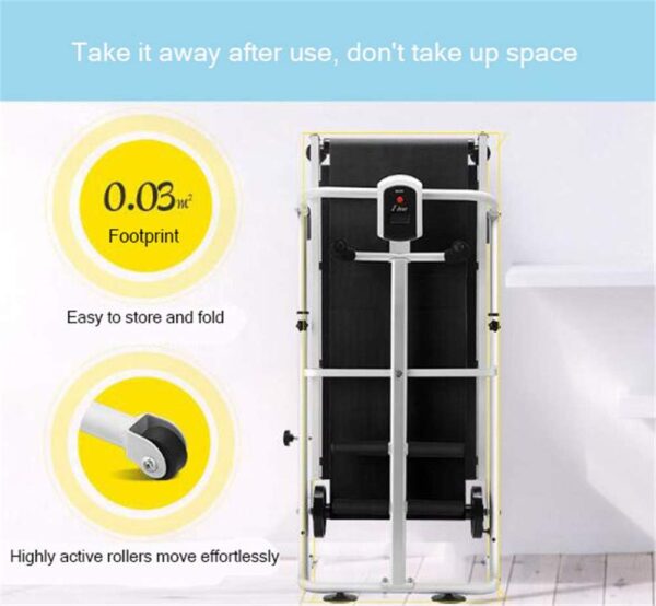 BCLGCF Cinta De Correr Plegable: Máquina De Trabajo Manual Cardio Fitness Exercise Incline Home Running Machine, Equipo De Fitness Silencioso Multifuncional - Image 5
