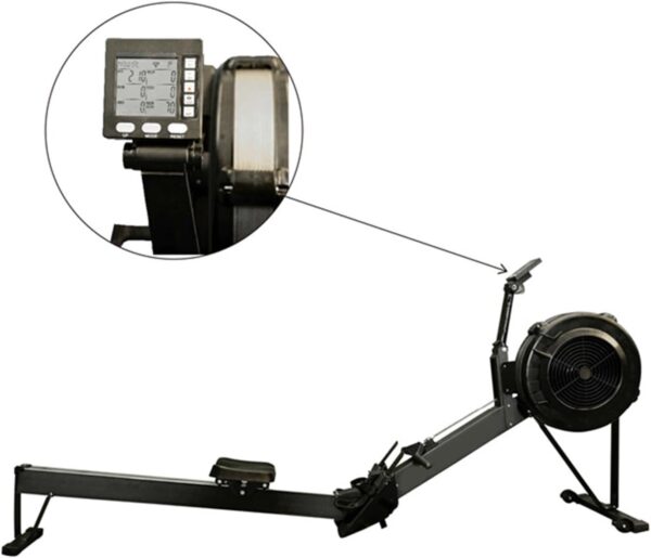 Máquina de remo de seguimiento de la salud, velocímetro de fitness con pantalla digital LCD para un análisis completo del entrenamiento - Image 3