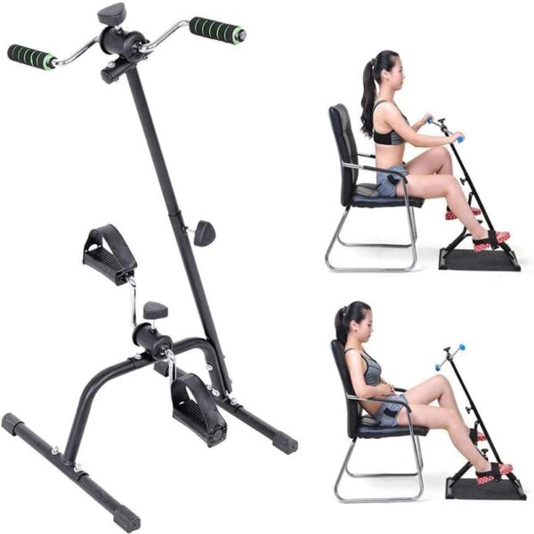 Sywlwxkq Bicicleta estática Ejercitador de Brazos y piernas - Máquina vendedora de Ejercicios para Brazos y piernas - Ejercitador de Pedal portátil - Equipo de Fitness para Personas Mayores - Image 2