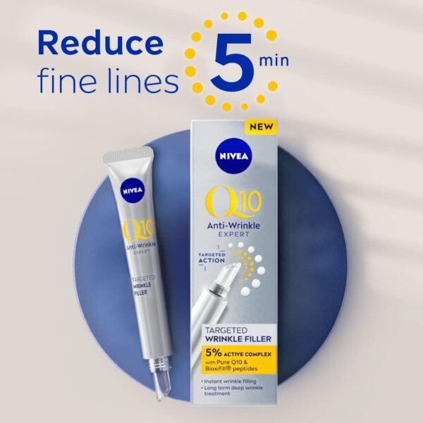 NIVEA Pack Rutina Antiedad Q10 Antiarrugas Power 4 semanas, Caja de regalo con crema de día con FP15 (1 x 50 ml), crema de noche (1 x 50 ml) y sérum concentrado (1 x 15 ml) - Image 5