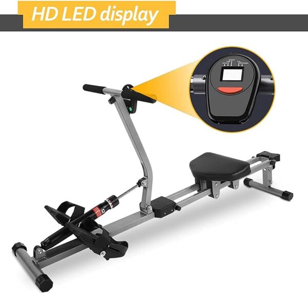 Ramor de apartamento, plegable, ramor de acero de resistencia y altura ajustable con visualización de la duración, distancia y las calorías consumidas - Image 5
