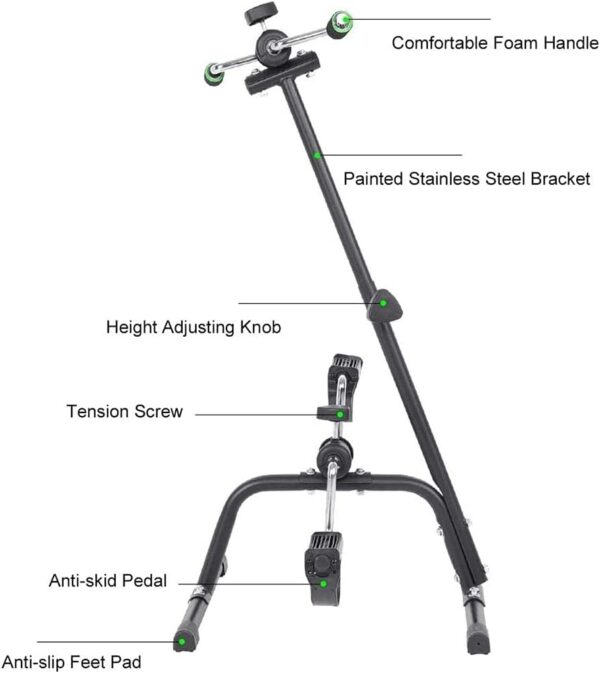 NMDCDH Ejercitador de Brazos y piernas para Bicicleta estática - Máquina vendedora de Ejercicios para Brazos y piernas - Ejercitador de Pedal portátil - Equipo de Fitness para Personas ma - Image 2