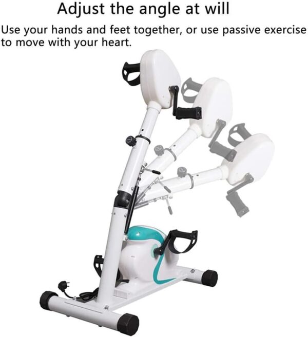 FAcoLL Bicicleta estática con Pedales, máquina vendedora de Brazos y piernas, ejercitador de Pedales para Bicicletas, Ciclismo eléctrico, Equipo de Entrenamiento de rehabilitación física - Image 2