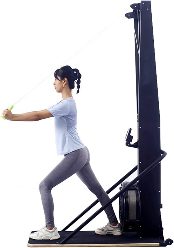 Máquina de ejercicios de esquí, Máquina de esquí con monitor de pantalla, Máquina de entrenamiento cruzado de esquí para interiores, Máquina de ejercicios de esquí Máquina de piernas para entrenamient - Image 8