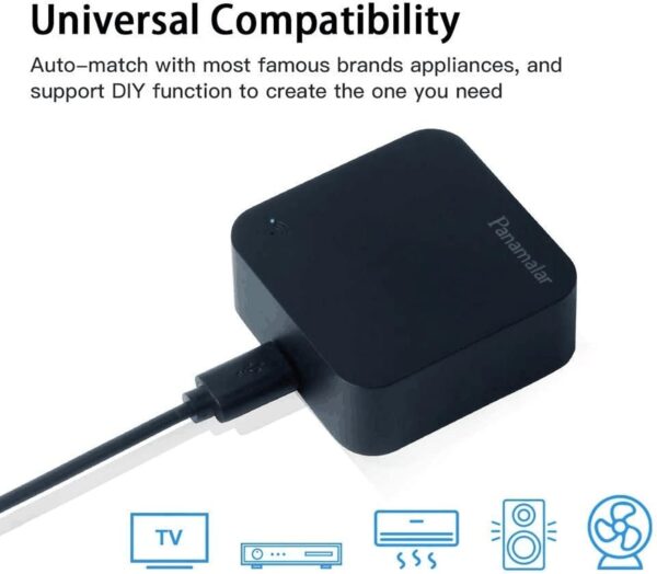 Control remoto IR Smart, Smart Home Automation, Panamalar inalámbrico WiFi control IR universal Hub compatible con ALEXA (2 paquetes) - Image 3