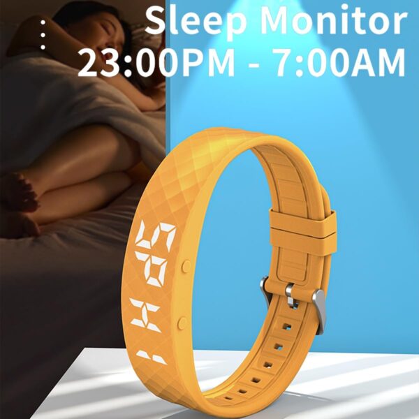 Reloj con podómetro, contador de pasos, calorías, monitor de sueño, reloj despertador IP67, resistente al agua, para adultos, niños y personas mayores - Image 3