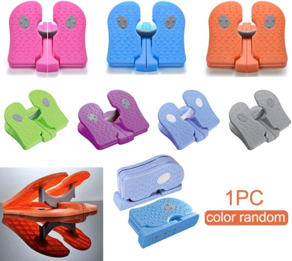 DASNTERED Mini paso a paso, máquina paso a paso para pies, dispositivo de ejercicio debajo del escritorio, ejercitadores de piernas, equipo práctico de fitness para gimnasio en casa (color al azar) - Image 8