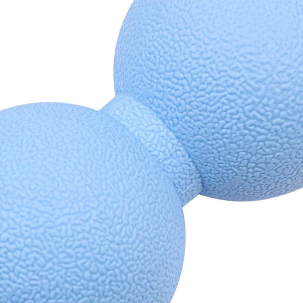 NUZAMAS Bola de masaje de cacahuete, fitness, bola de cacahuete, yoga, TPR, pelota medicinal sólida para relajación miofascial, relajación muscular, masaje acupuntual, azul - Image 3